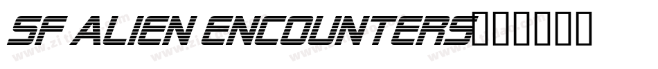 SF Alien Encounters字体转换